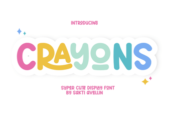 The Playful Creative Crayon Font Collection