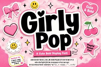Discover Girly Pop Fonts for Fun & Creative Designs